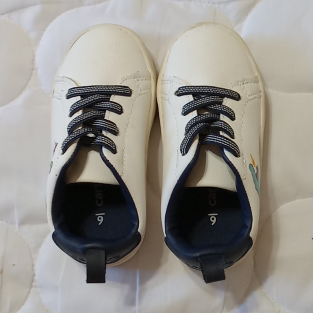 White dinosaur shoes